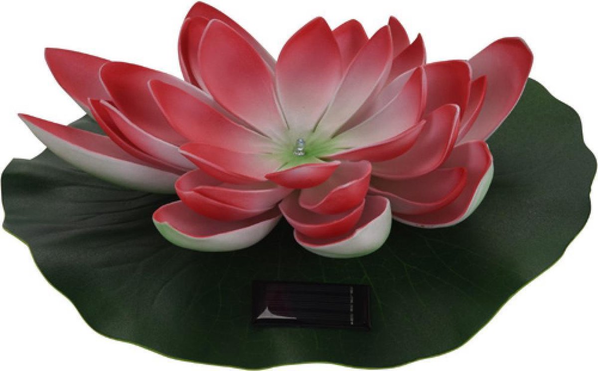 Drijvende Kunst Waterlelie Bloemen - Rood - D18 Cm - Vijver Decoratie Nep Bloemen Waterlelies Kunstbloemen