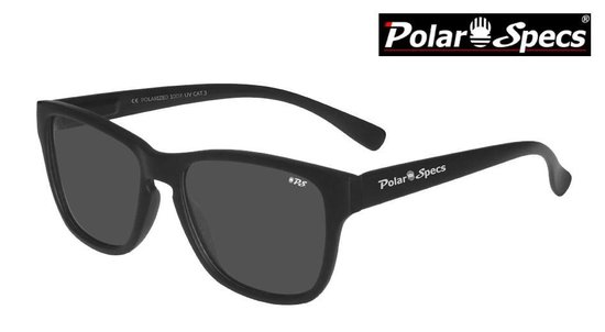 Polar Specs® Polariserende Zonnebril Wayfarer Classic PS9011 - Polarized Black - Small - Unisex