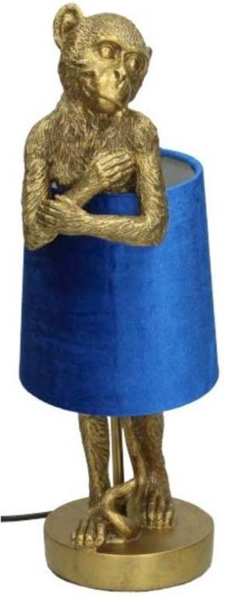 Lamp aap - 43 cm - aap lamp - tafellamp aap - apen lamp - lamp aap goud ...