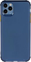 Apple iPhone 12 Mini Hoesje - Mobigear - Cushion Serie - TPU Backcover - Donkerblauw - Hoesje Geschikt Voor Apple iPhone 12 Mini