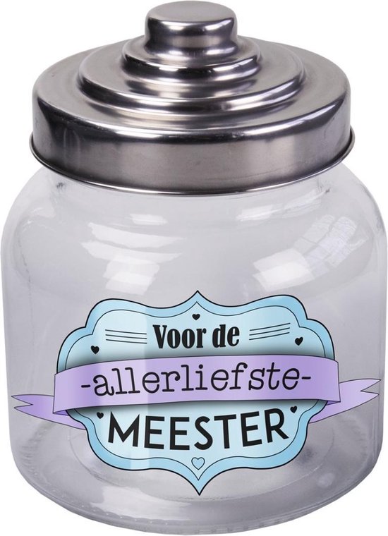 Paperdreams  Snoeppot Meester Glas Transparant 800 ml