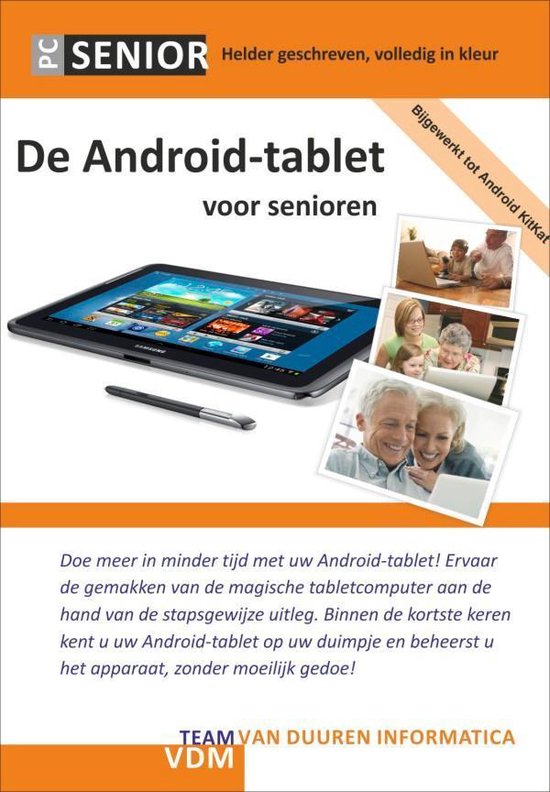Cover van het boek 'De Android tablet voor senioren' van Henny Temmink