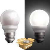 Proventa Longlife LED Lampen met opaal glas - E27 - Voordeelverpakking - 6 x LED G45 lamp