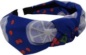 Jessidress Haarband Elegante Dames Haar Diadeem Foulard Style Hoofdband - Blauw