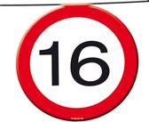 Vlaggenlijn Verkeersbord 16 & 8 Ballonnen verkeersbord 16 jaar, verjaardag