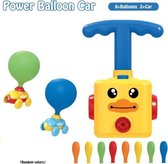 Ballon Pomp – Ballon Aangedreven Auto -  Educatief Speelgoed – Geel