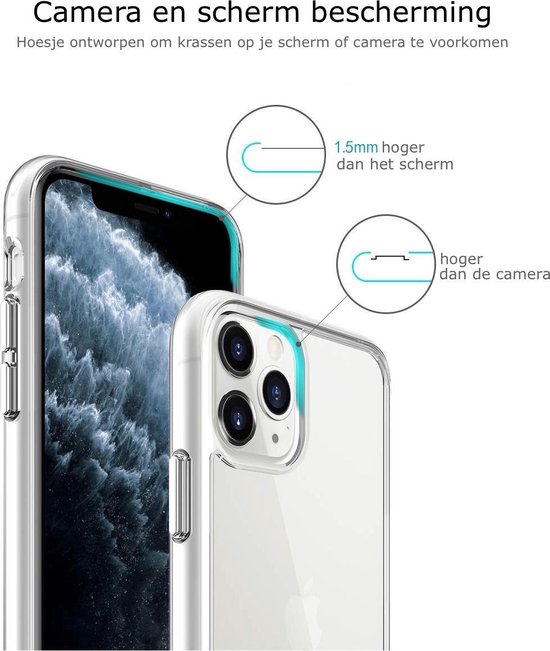 iPhone 12 Pro hoesje - iPhone 12 Pro case - Transparant - Cover hoes - SOUTES