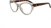 Icon Eyewear leesbril Grace VCB602 +2.00 Grijs transparant montuur - Tortoise poten
