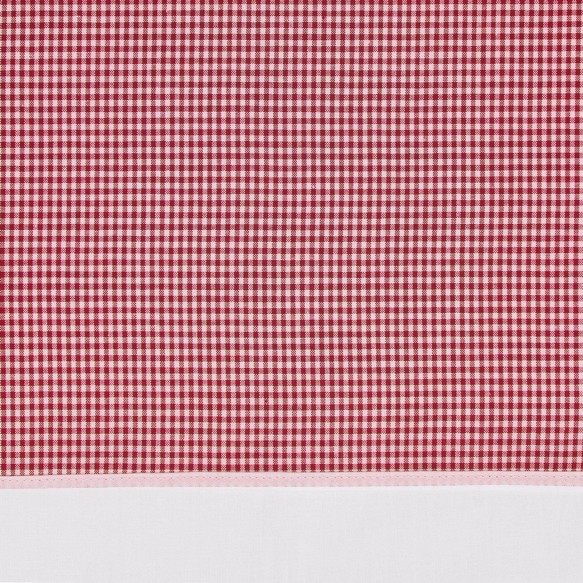 BINK Bedding Ledikantlaken BB ruit 2mm rood 100 x 150 cmlaken voor ledikant - lakentje - babylaken - ruitje - Vichy - rood - boerenbont