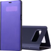 Voor Galaxy Note 8 Galvaniseren Spiegel Horizontaal Flip Leren Case met Sleep / Wake-up & Holder Function (Paars)