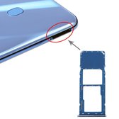 SIM-kaarthouder + Micro SD-kaarthouder voor Galaxy A20 A30 A50 (blauw)