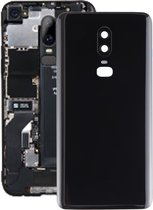 Smooth Surface Battery Back Cover voor OnePlus 6 (zwart)
