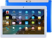 4G telefoongesprek tablet, 10.1 inch 2.5D, 2GB + 32GB, Android 7.0 MTK6737 Quad Core 1.3GHz, Dual SIM, GPS, OTG, met lederen tas (blauw)