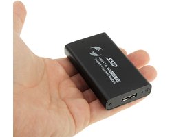 6 gb / s mSATA Solid State Disk SSD naar USB 3.0 harde schijfbehuizing (zwart)
