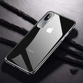 TOTUDESIGN Clear Crystal Series transparante pc-hoes voor iPhone X / XS (zilver)