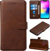 Voor LG W10 Classic Calf Texture Horizontaal Flip PU lederen tas, met houder & kaartsleuven & portemonnee (bruin)