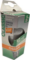 Osram Dulux Classic Energy Saver 5W spaarlamp E17 grote fitting 2700k 150lm