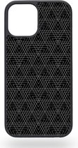 Black triangular inception Telefoonhoesje - Apple iPhone 12 / 12 Pro