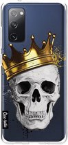Casetastic Samsung Galaxy S20 FE 4G/5G Hoesje - Softcover Hoesje met Design - Royal Skull Print