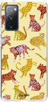 Casetastic Samsung Galaxy S20 FE 4G/5G Hoesje - Softcover Hoesje met Design - Wild Cats Print