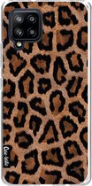 Casetastic Samsung Galaxy A42 (2020) 5G Hoesje - Softcover Hoesje met Design - Leopard Print