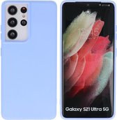 Bestcases 2.0mm Dikke Fashion Telefoonhoesje - Samsung Galaxy S21 Ultra Hoesje - Samsung Galaxy S21 Ultra Case - Galaxy S21 Ultra Backcover - Paars