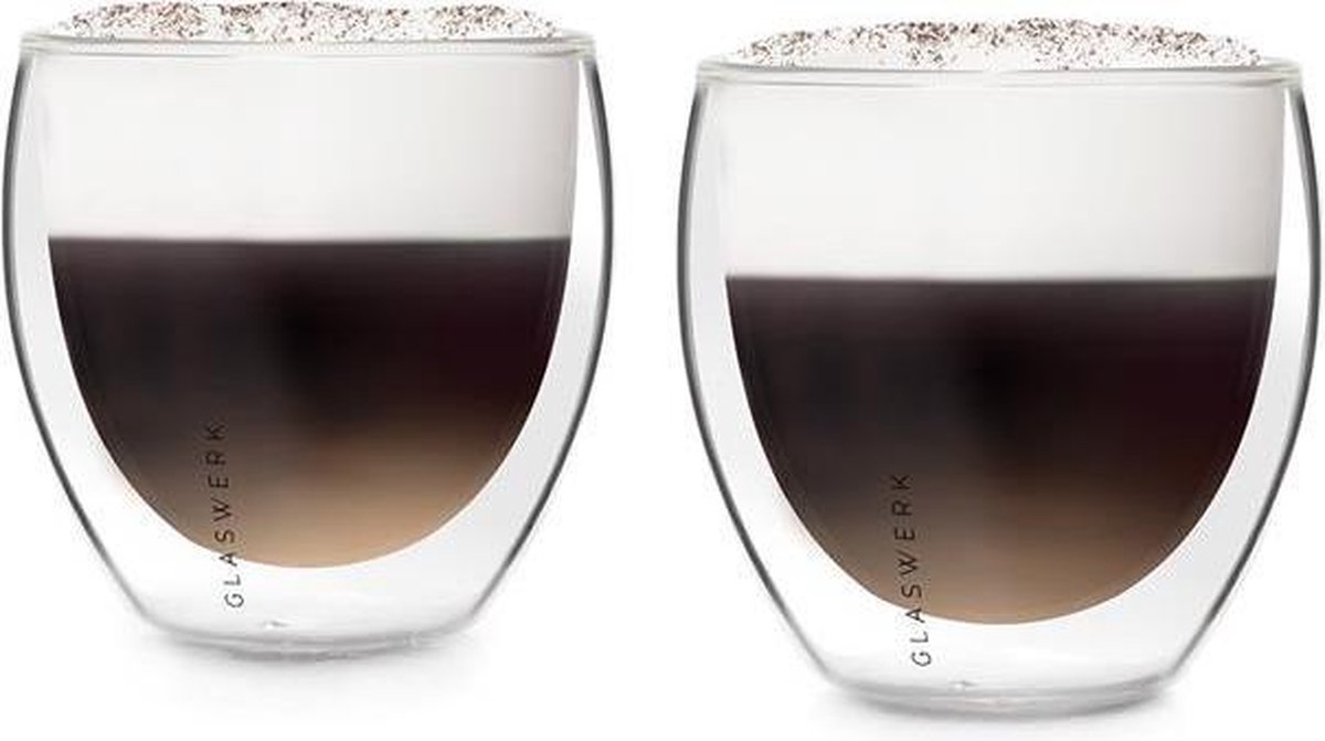 Altino dubbelwandige thermoglazen 250 ml handgemaakt borosilicaatglas