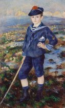 Kunst: Sailor Boy (Portrait of Robert Nunès), 1883 van Pierre-Auguste Renoir. Schilderij op canvas, formaat is  30X45 CM