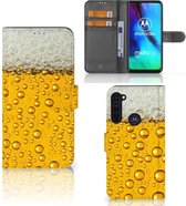 Telefoonhoesje Motorola Moto G Pro Flip Cover Valentijn Cadeautje hem Bier