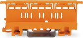 Bevestigingsadapter; Serie 221 - 4 mm²; voor montage op TS 35/schroefmontage; oranje