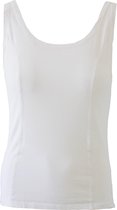 MOOI! Company - Basis Top Amelia  - Top met brede bandjes - Aansluitend model - Kleur  Wit- L