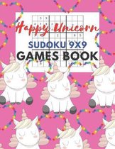 Happy Unicorn Sudoku 9x9 Games Book