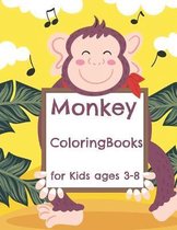Monkey Coloring Books for Kids ages 3-8