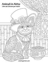 Animali in Abito Libro da Colorare per Adulti