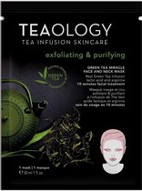 TEAOLOGY - GREEN TEA MIRACLE FACE AND NECK MASK (EXFOLIATING & PURIFYING) - 1 st