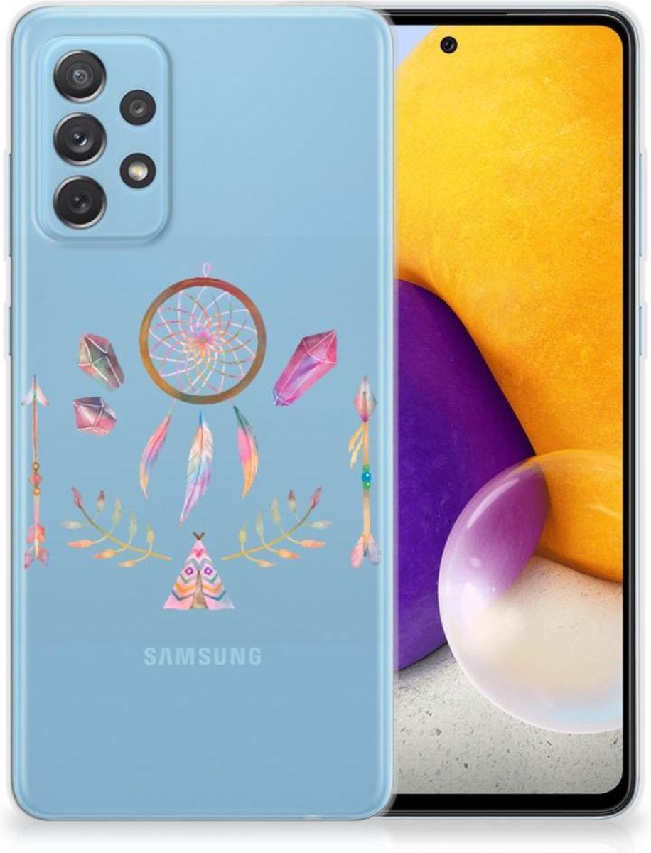 Samsung Galaxy A72 Telefoonhoesje met Naam Boho Dreamcatcher