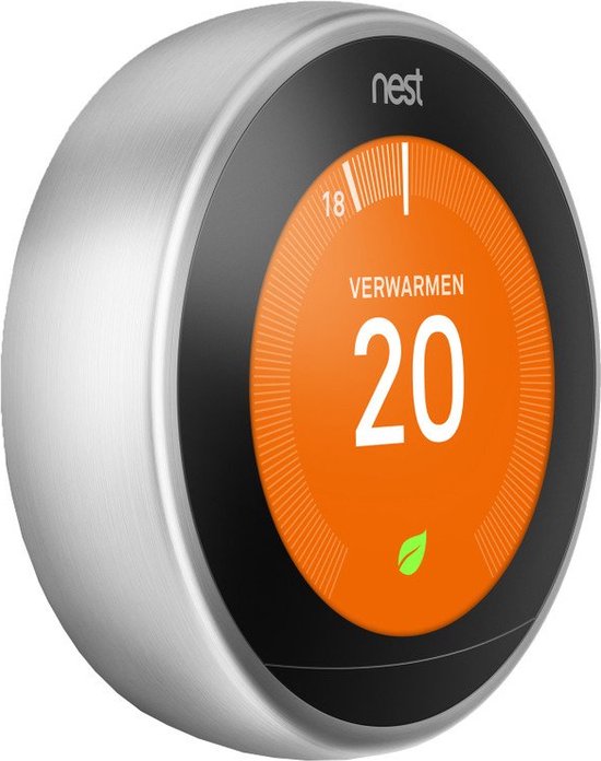 Google Nest Learning thermostaat - Bedraad - RVS | bol.com