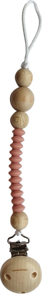 Goedkoopste Chewies & More Lental Clip Speenkoord Old Rose 0m