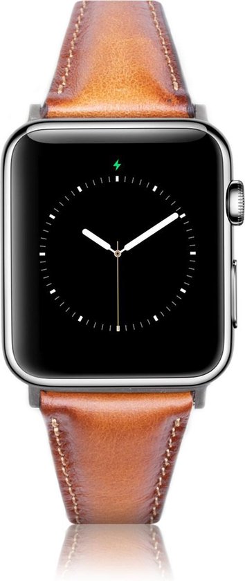 Bracelet Apple Watch en cuir marron Cognac - Design - Convient aux femmes -  Série... | bol