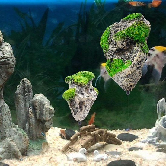 Aquarium decoratie – Drijvende Grot - Aquarium toebehoren - Ook voor  kleine... | bol.com