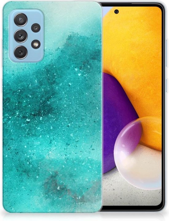 Hoesje maken Samsung Galaxy A72 Painting Blue