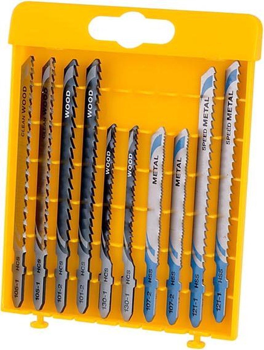 Lames de scie sauteuse de scie sauteuse Dewalt - Set DT2290 10 pièces, 10  cuillères à