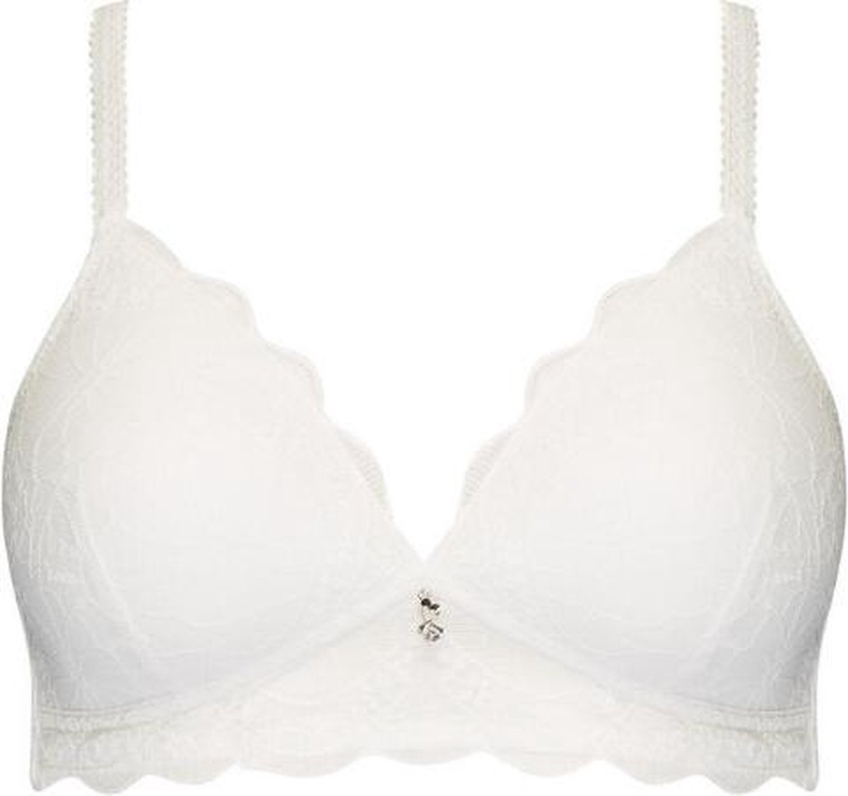 Naturana padded lace soft BH maat 70B zonder beugels wit