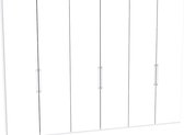Beter Bed Select Draaideurkast Motion volledig met houten deuren - 300 x 216 x 58 cm - wit