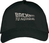 Zwarte Pet – Snapback met Chrome “ Back to Normal “ logo