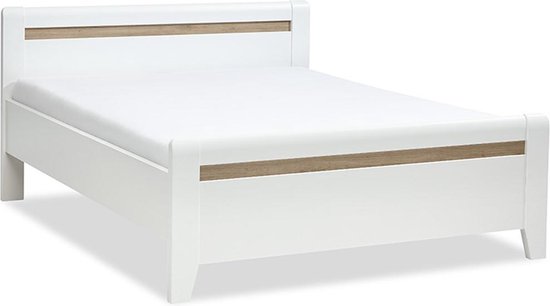 Comfort Collectie bed Capri 54 cm hoogte - 180 x 200 cm - alpine wit/wild  eiken | bol.com