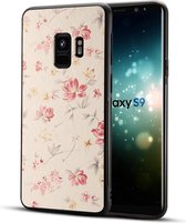 Voor Galaxy S9 TPU + PC Begonia Flower Printed Pattern Surface Protective Back Case