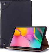 Retro Book Style Horizontale Flip Leather Case voor Galaxy Tab S5e 10.5 T720 / T725, met houder & kaartsleuven & portemonnee (zwart)
