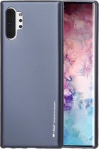 GOOSPERY i-JELLY TPU schokbestendig en kras-hoesje voor Galaxy Note 10+ (zwart)