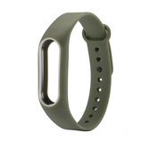 Voor Xiaomi Mi Band 2 Kleurrijke siliconen polsband, horlogeband, host niet inbegrepen (legergroen)